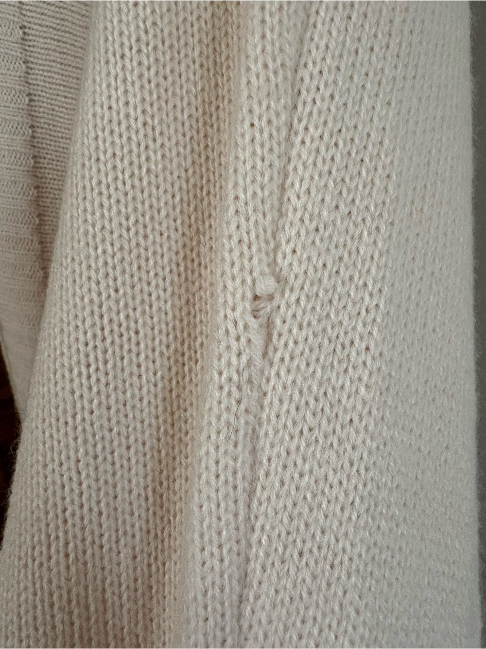 Princess Polly Cream Longline Duster Cardigan Ribbed Open Front Sweater L/XL - Picture 4 of 11